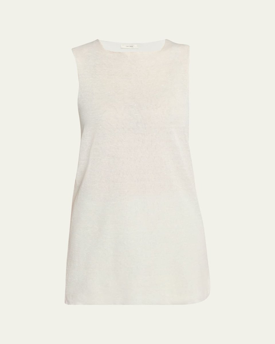 Jaylen Linen Sleeveless Tunic Top